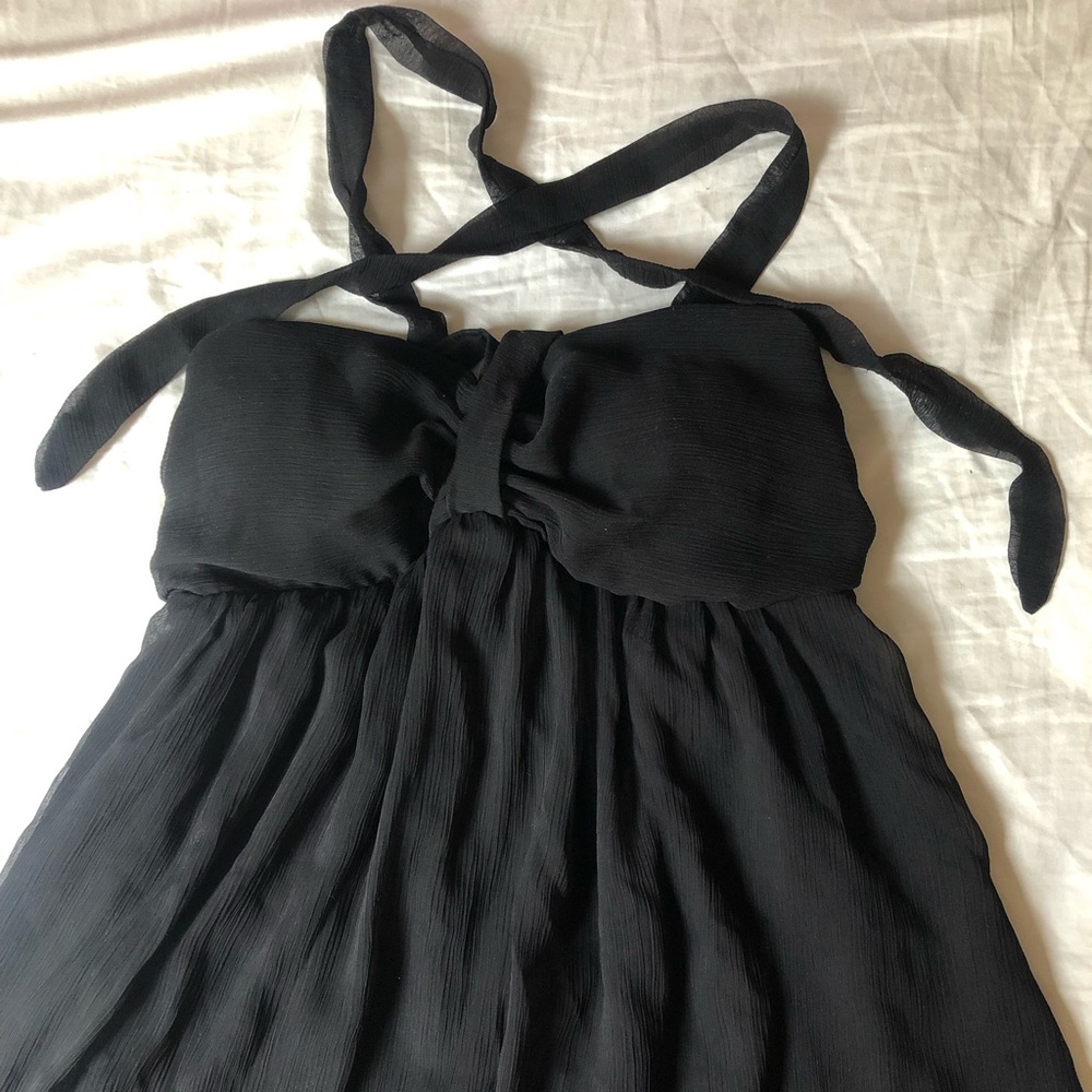 Black Halter Baby Doll Dress Size Small